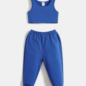 conjunto deportivo top y jogger azul