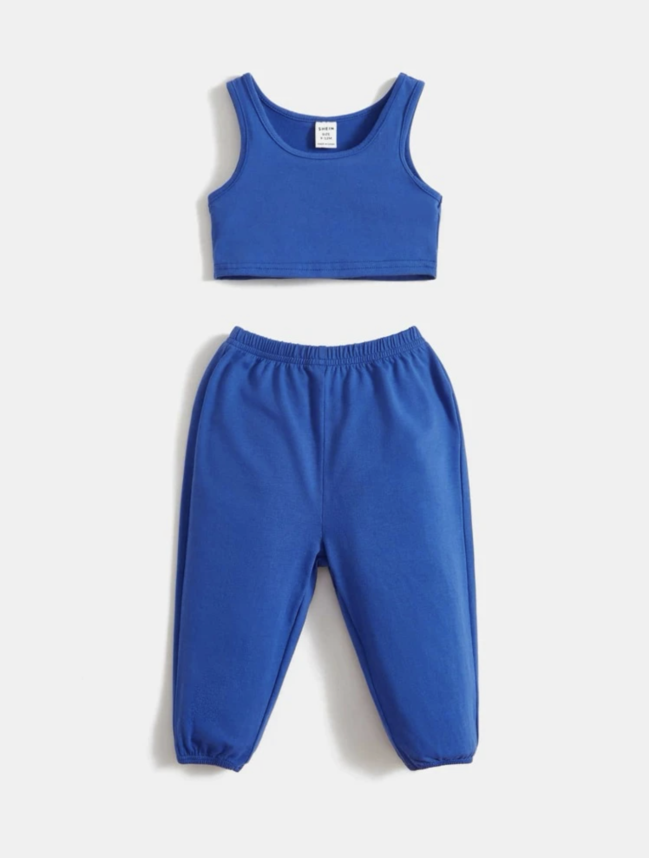 conjunto deportivo top y jogger azul