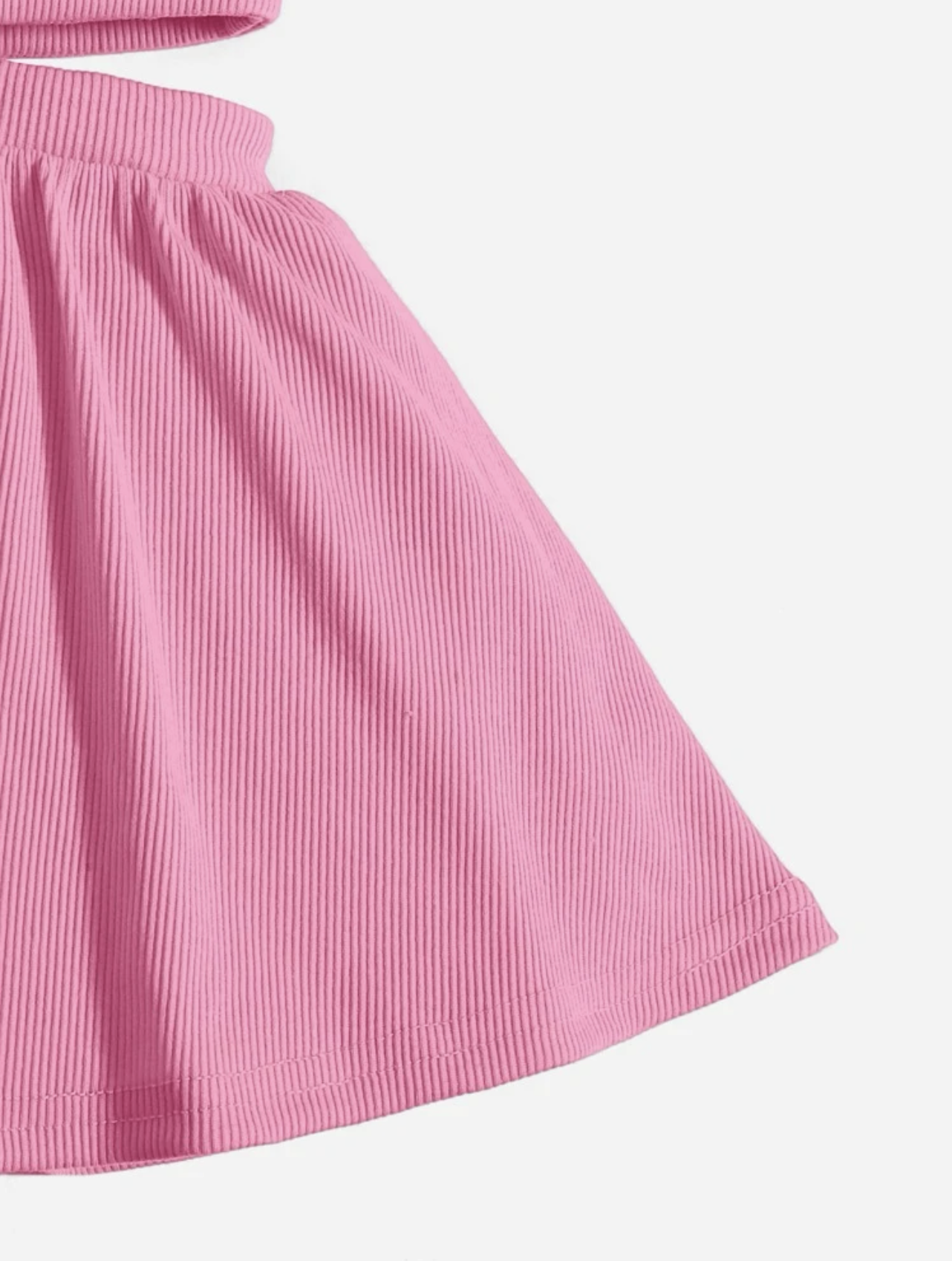 Vestido tejido de canalé con abertura a los lados - Imagen 4