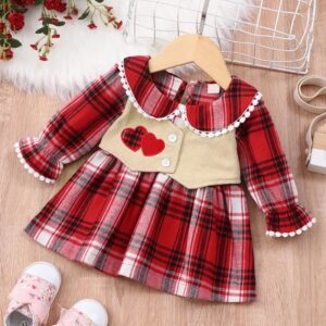Vestido a cuadros 2 en 1