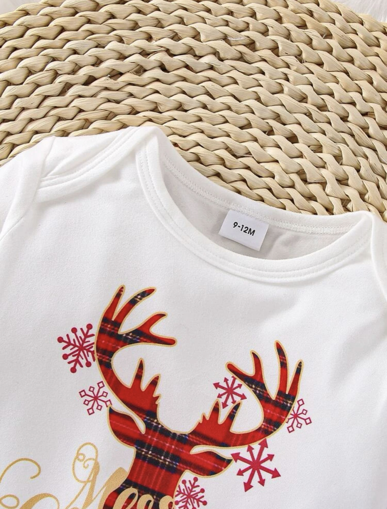 Conjunto 3 piezas alce de navidad