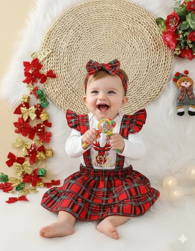 Conjunto 3 piezas alce de navidad