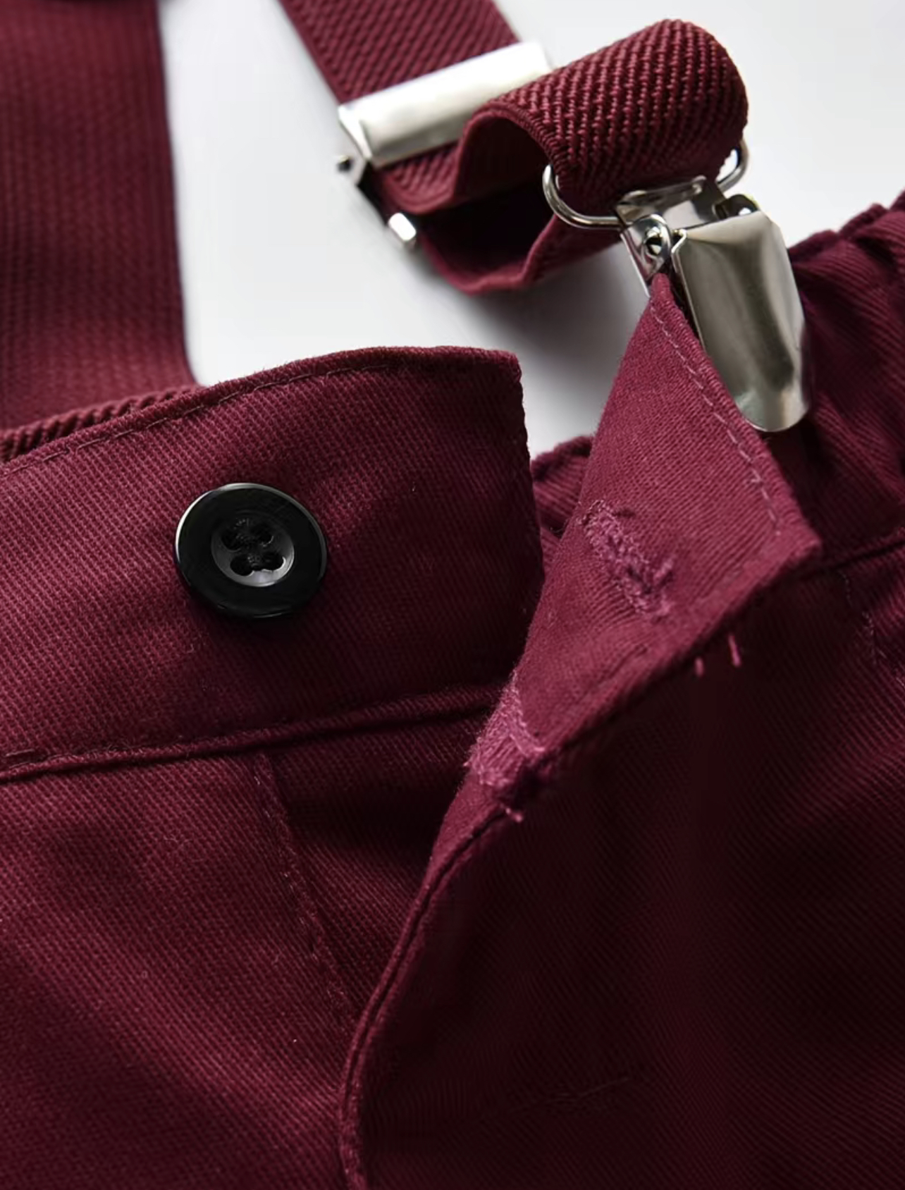 Conjunto niño camisa a cuadros de navidad, pantalón con pechera - Imagen 6