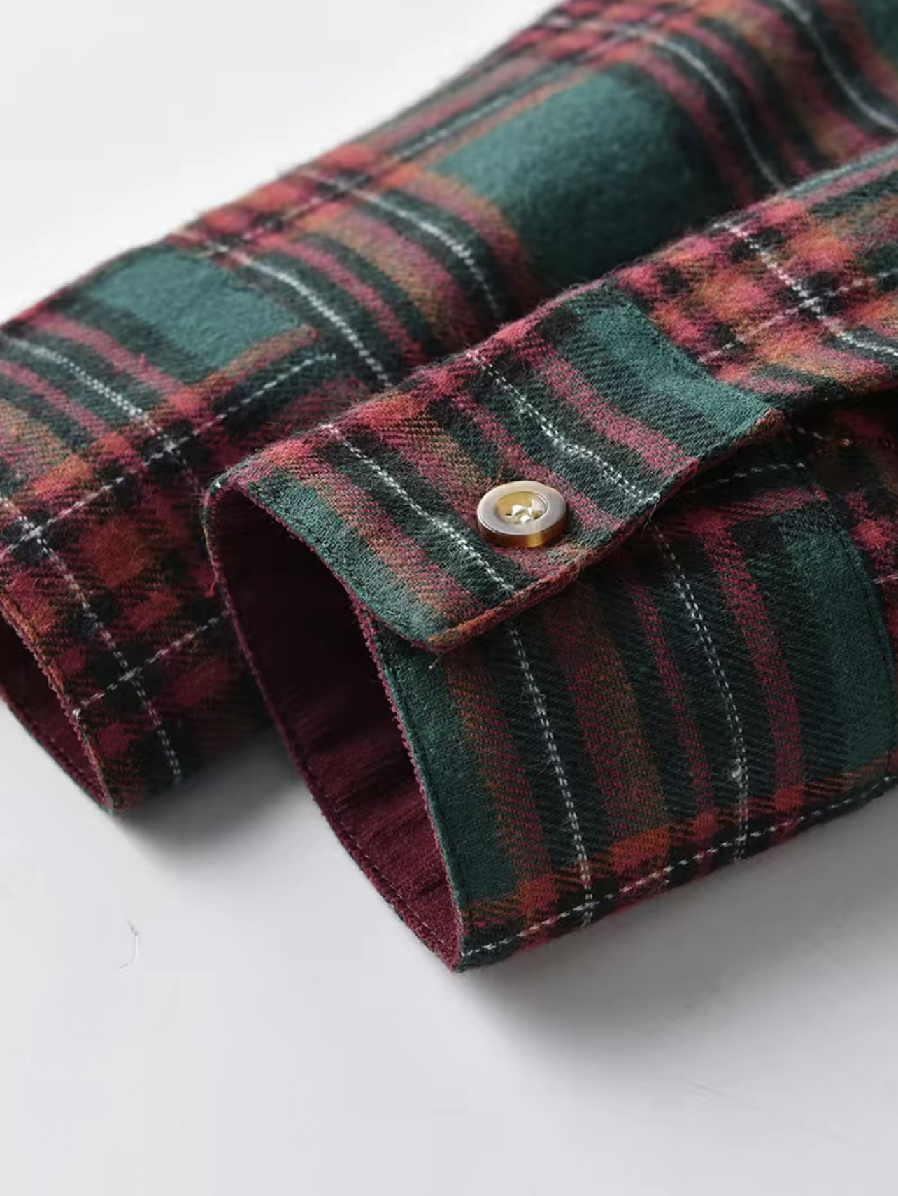 Conjunto niño camisa a cuadros de navidad, pantalón con pechera - Imagen 8