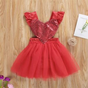 Romper vestido con lentejuelas y tul San Valentín