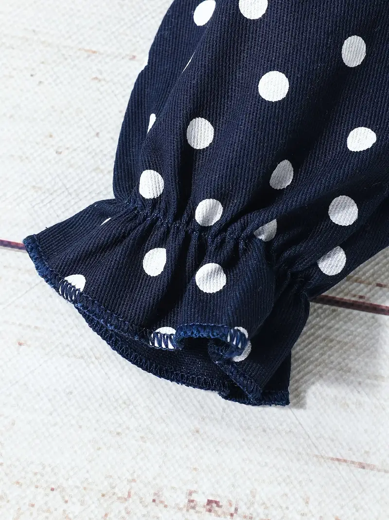Conjunto de abrigo corto de lunares + Vestido rosado sin mangas - Imagen 5