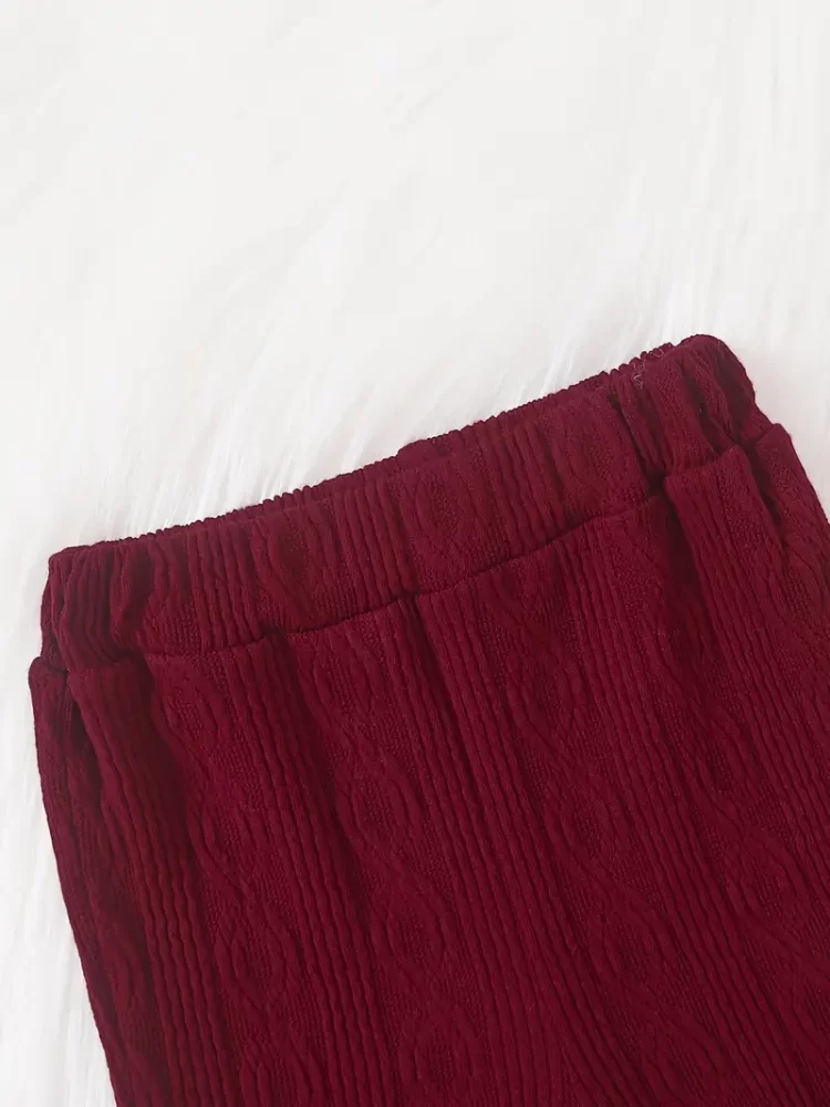Sudadera con estampado de conejito y pantalones largos - Imagen 6