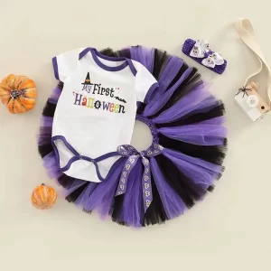 Outfit de halloween Body con tutu y cintillo