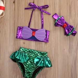 Terno de baño sirena de 3 piezas