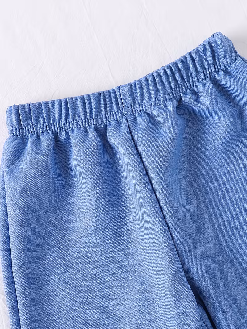 Conjunto 2 piezas cielo azul blusa y pantalón